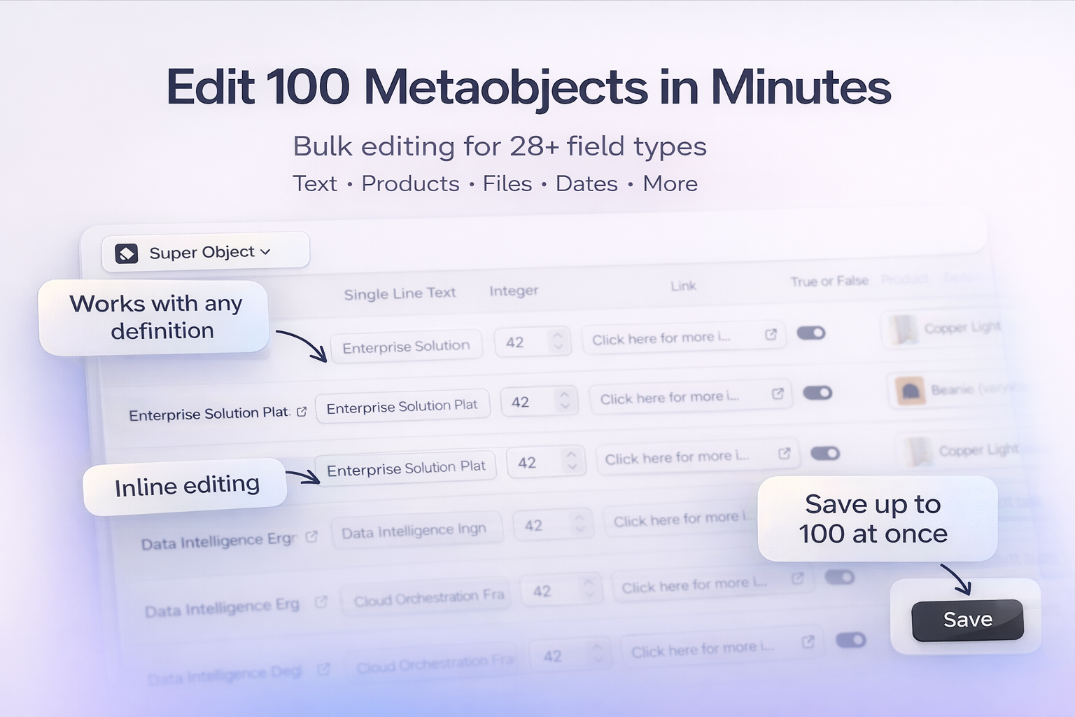 Structa Metaobject Editor - Edit 100 Metaobjects in Minutes
